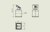 Integruotas pokrypio matuoklis JMQJ-7315RTU 6 vaizdas