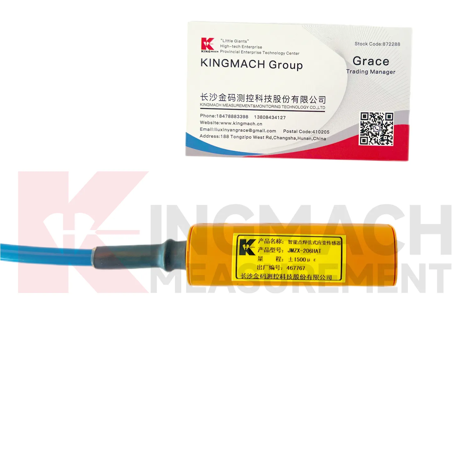 Išmanusis vibruojančios vielos deformacijos matuoklis (modelis su paviršiumi suvirintas) JMZX-206HAT 1 vaizdas